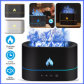 250ml USB Flame Air Humidifier | Flame Aromatherapy Machine | Essential Oil Aroma Diffuser | 3D Fire Mist Home Décor. 