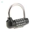 3X Case Combination Lock Padlock Black 5-digit resettable. 