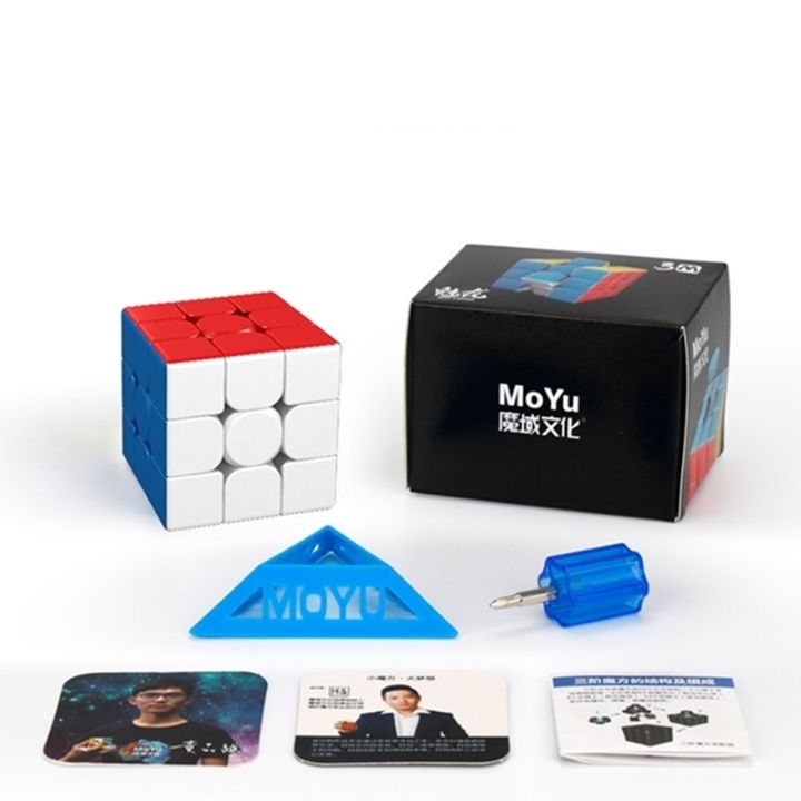MoYu%203M%20Magnetic%203x3%20Rubik%20Cube%20-%20Professional%20Mei%20Long%20Stickerless%203M%20Speed%20Cube%20with%20Stand%20&%20Screw%20-%20Image%202