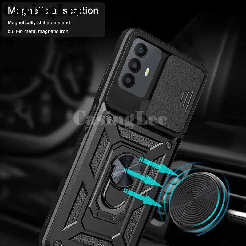 EASSGU Custodia per TCL 305 / TCL 306 / TCL 30E / TCL 30 SE (6.52 Inches) Pelle PU Flip Folio Cover con Interruttore Magnetico, [3 Slot Schede] [1 Portafoglio] Case - Nero