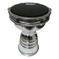9 Inch Rowell Aluminium Darbuka 2 Years warranty - Tunable All-Weather Synthetic Head Darbak Fine Tuned Darbag Doumbek Congo Bongo 9''. 