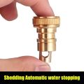 Copper Plug Faucet Adapter Washing Machine Snap-on Automatic Water Stop Faucet Nozzle Connector Fits All Standard 4 Points Taps Accessories. 