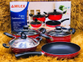 Amilex 7 Pcs Non Stick Cookware Set - 7Pcs Large. 