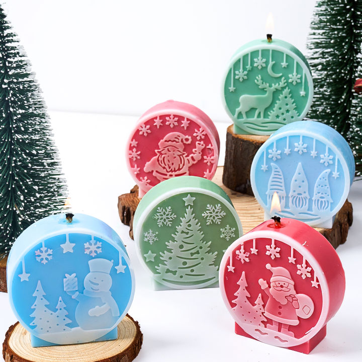 DIY Christmas Crystal Ball Silicone Mold Round Scented Candle Mould ...