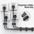 Self-adhesive Cable Organizer Wire Cable Clamp Clips Holder Clamp Management Car GPS Data Decorative Cord Winder Manager. 