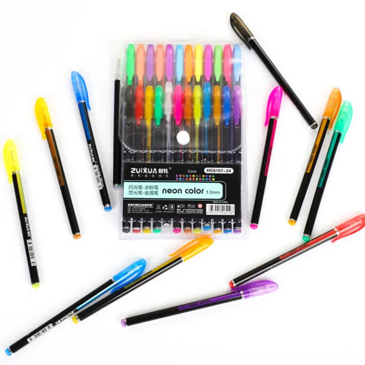 RHS%20Online%2012/24/48%20Colors%20Gel%20Pens%20Set%20Glitter%20Metallic%20Pen%20Kids%20Gift%20For%20Coloring%20Sketching%20Painting%20Drawing%20-%20Image%204