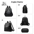 LouisWill Women’s Backpack Shoulders Bag Waterproof PU Large Capacity Backpack Lightweight Laptop Backpack Casual Zipper Packs Multiple Pockets For Girls Teens Women’ Fashion. 
