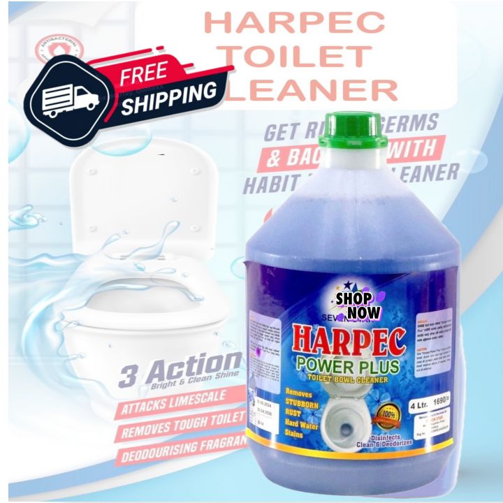 4l Seven Star Harpec Toilet Cleaner  Premium Quality Toilet Bowl Cleaner Liquid with Power Plus 10/10 Stain Removal