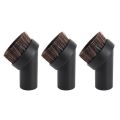 3 Pieces Vacuum Cleaner Attachment Soft Horsehair Bristle Dusting Brush Vacuum Replacement,Cleaning Tools,Inner Dia 32mm. 