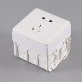 86 Type Socket Surround Cover Square White Grey Switch Socket Panel Plastic Outlet Box Extender Switches Cover Accessories. 