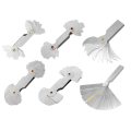 6 Pcs Radius Gauge with Feeler Gauge Set Arc & Space Measure Tool. 
