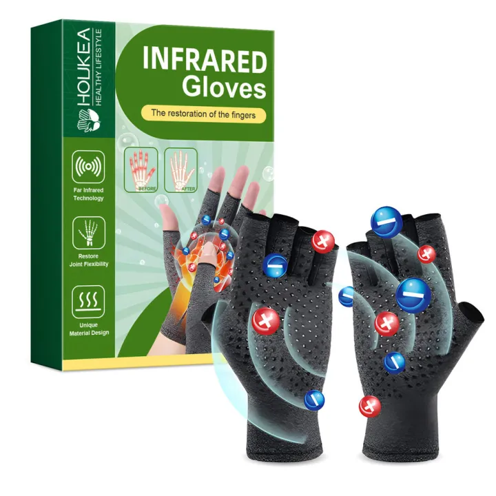 Adjustable straps Joint care gloves Ergonomic fit Lightweight design Elastic fabric Thumb support gloves Breathable material