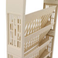 Deskside Bookshelf 5 Tier Book Rack Large Compact Sturdy Storage Bookshelf. 