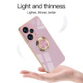 Luxury Plating Metal Ring Holder Shockproof Case For Infinix Hot 8 9 10 10i 10s 11 11s 12 Play 20 20i 30 30i 40 Pro Back Cover. 