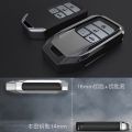 Auto Smart Protection Key Covers Accessories Car Styling Case For Honda Civic Accord EX EXL Crv Crz Hrv Zinc Alloy Key Shell. 