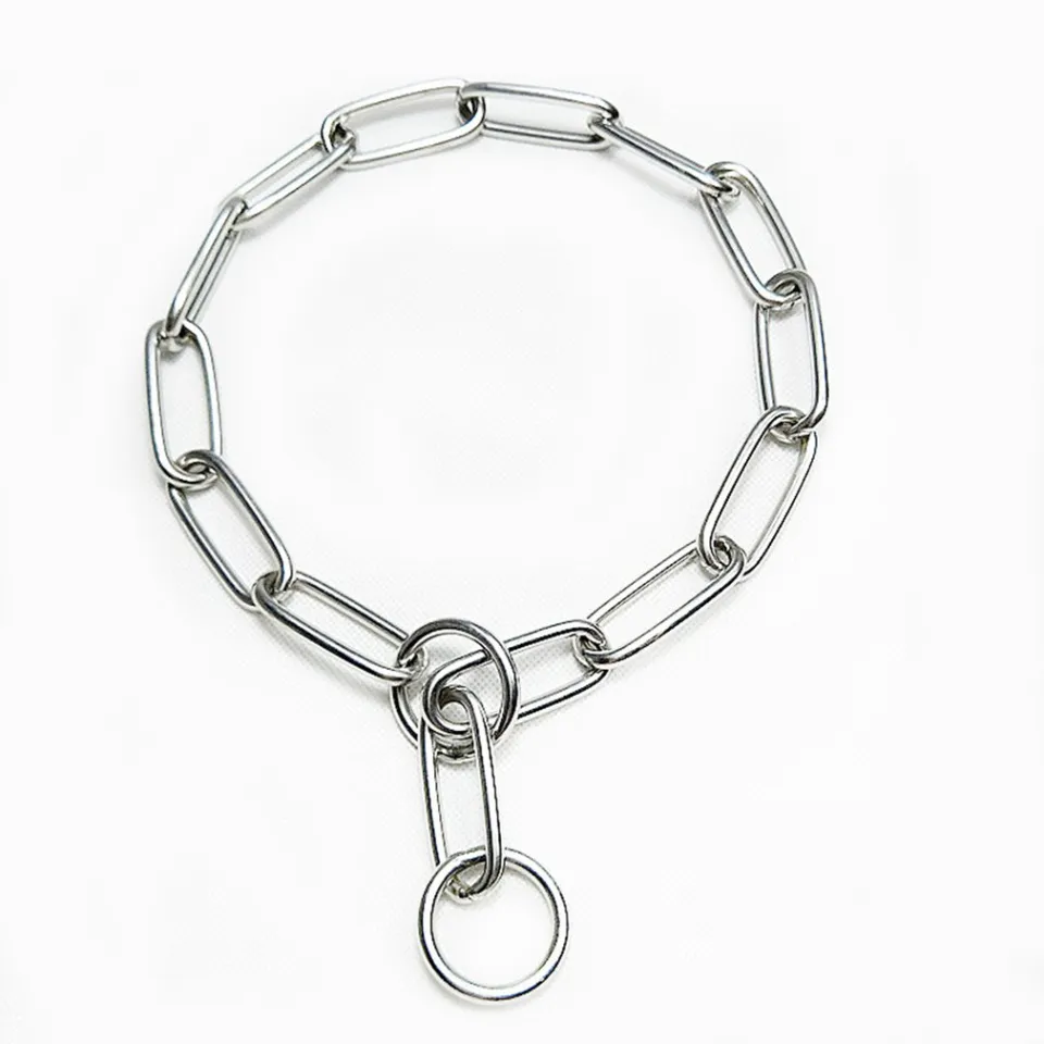 Heavy Metal Solid Stainless Steel Dog Choke Chain Collar Pet Necklace Daraz.lk