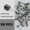 50PCS - C828  NPN C 828 transistors for electronic circuit applications in amplification, signal processing, switching. 