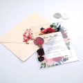 10pcs Custom Colorful Printing 1mm Thickness Acrylic Wedding Invitation Card Birthday Invite. 