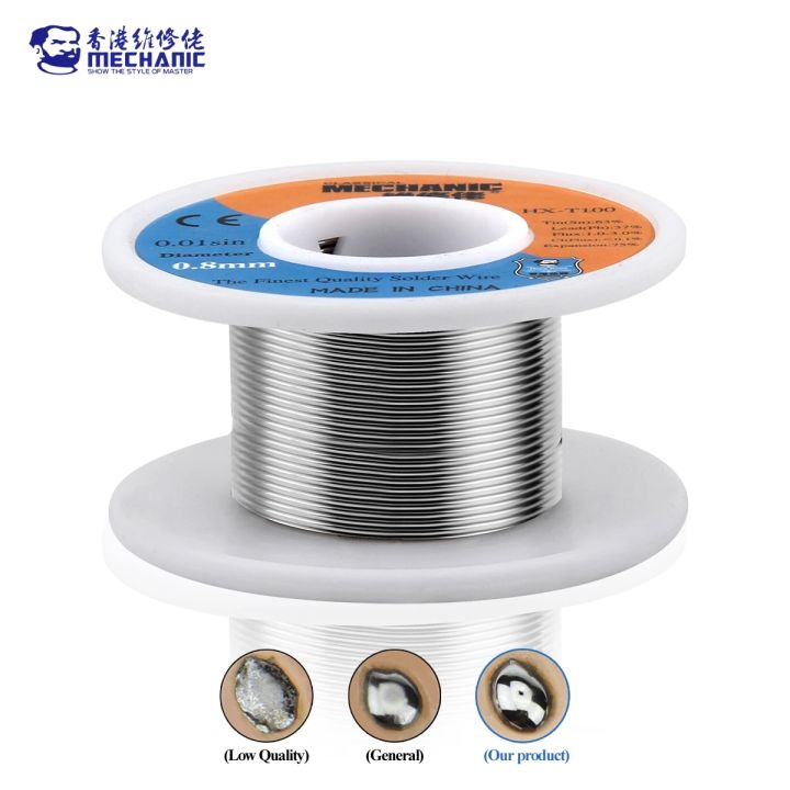 LeiyanNew%20Soldering%20Wire%20Roll%20MECHANIC%20HX-T100%2055g%20Mild%20Rosin%20Core%20183%E2%84%83%20Melting%20Point%200.2mm-1.2mm%20High%20Purity%20Solder%20Wire%20Welding%20Flux%201-3%25%20Iron%20Cable%20Reel%20-%20Image%205