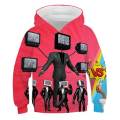 Anime skibidi toilet hoodie children Harajuku sweatshirt girls boys speakerman TV man streetwear kids 3D printed pullover jacket. 