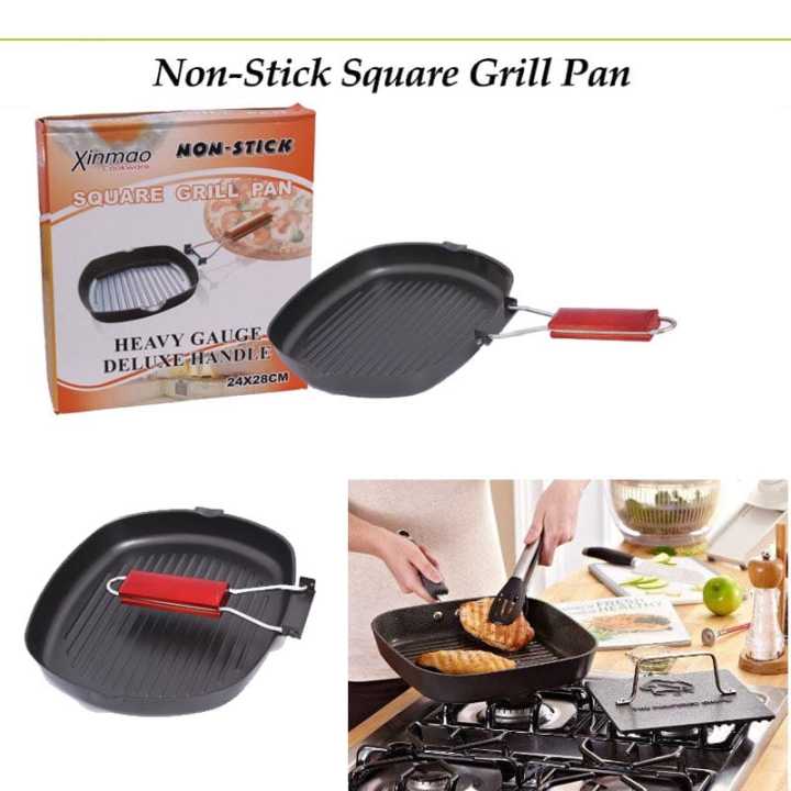 Non Stick Square Grill Pan 28cm / Nonstick Cookware Pan 28cm
