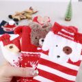 New Christmas Warm Socks New Year Women Red Socks Japanese Cotton Socks Three-dimensional Cartoon Elk Bear Fox Lady Socks. 