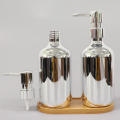 500ml shampoo bottle Sleek Leak-proof Plastic Electroplating bottle Portable Sub-bottling PET bottle for Bathroom Shower. 