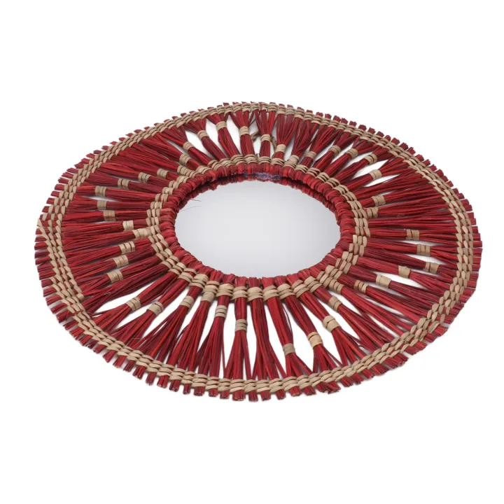 Seagrass%20Wall%20Mirror%20Woven%20Hanging%20Wall%20Mirror%20Decorative%20HD%20Mirror%20Antique%20Lightweight%20Easy%20To%20Use%20Round%20Fashionable%20for%20Bedroom%20-%20Image%205