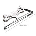 Radiant Versatile Pocket Kit Mini Bow Set for Target Practice Stainless Steel with Safe Suction Cup Arrow Game Right Hand Compound Bow for Office Desk Kit. 