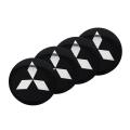 【Miga Plaza】Hardingsun 4Pcs Car Wheel Center Hub Caps Emblem Stickers For Mitsubishi lancer asx outlander pajero l200 galant. 
