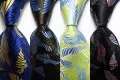 【Funny Bunny Toy Store】Fashion Paisley Men's Silk Necktie Set Rose Black Gray JACQUARD WOVEN 100% Silk Necktie. 