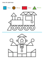 Children Activity Coloring book : SHAPES. 