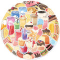 50Pcs Yummy Delicious Food Stickers Snacks Drinks Icecream Cake Decals Waterproof DIY Fashion Doodle Graffiti Hand-painted Sticker. 