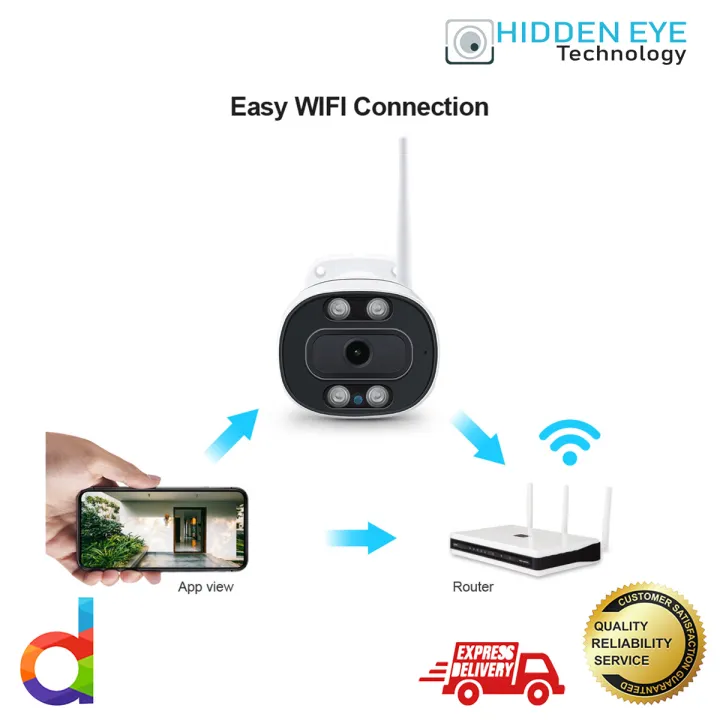 Outdoor%20Wireless%20Tuya%20Smart%20Life%20App%20H.265%203.0MP%20Bullet%20Wifi%20Security%20CCTV%20Camera%20With%20Double%20Lights%20-%20Image%205