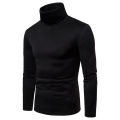 Yfashion Men hermal Cotton High Neck Sweaters Stretch urtleneck Shirt ops. 