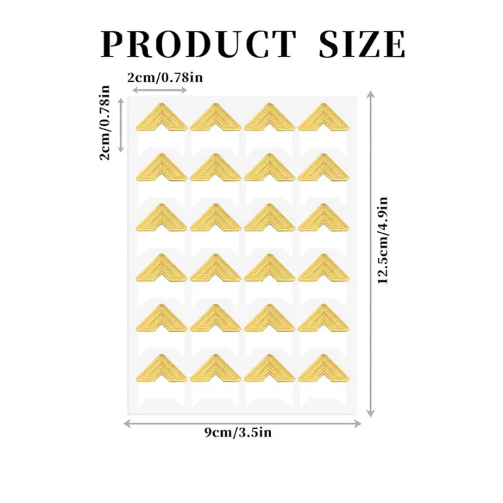 720%20Pieces%20Photo%20Corners%20for%20Scrapbooking,%20Gold%20Photo%20Corner%20Stickers,%20Self-Adhesive%20Photo%20Mounting%20Corners,Gold%20-%20Image%202