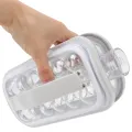 Portable Ice Making Bottle, Foldable Plastic and Silicone Ice Ball Maker for Drinking Shop for Household. 