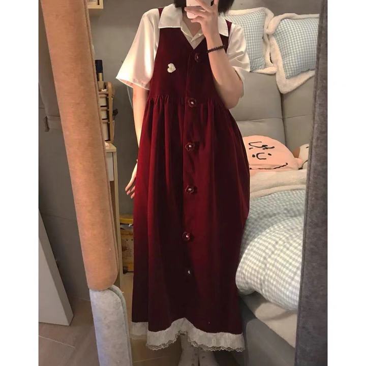 Spring%20and%20Summer%20Clothes%20for%20Women%202024%20New%20Skirt%20Women's%20Loose%20Korean%20Style%20Student%20Hot%20Girl%20Top%20Gentle%20Style%20Wear%20a%20Whole%20Set%20-%20Image%208