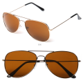 Sunglass Sunglasses CE Certificated UV400 New Fashion Type Metal Frame Brown Color Lens Sunglasses With Nose Pad Driving Eyewear Outdoor Sport travel Sunglasses UV400 Protected. 