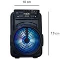 Bluetooth Rechargeable Speaker with FM Radio, AUX, TF Memory Card Reader and USB Pen Drive. 