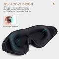 JM 3D Stereoscopic Eye Mask Memory Cotton Sleep Eye Mask Travel Business Trip Nap Shading Eye Mask Eye Cover Patch. 