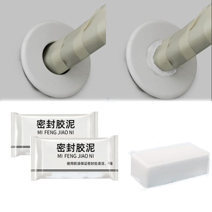 White Seal Putty Waterproof Duct Seal Repair Sealing Clay, Quick Mending Mud for Drain Connection, Wall Hole, Air Conditioning Hole
