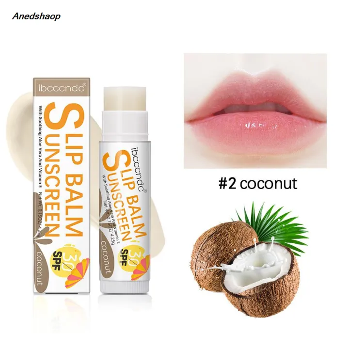 Anedshaop%20Sunscreen%20Lip%20Balm%20SPF%2030%20UVA%20Protection%20Lips%20Moisturizer%20Lipstick%20Sun%20Care%20Coconut%20Banana%20Colorless%20Watermelon%20Flavor%20-%20Image%206