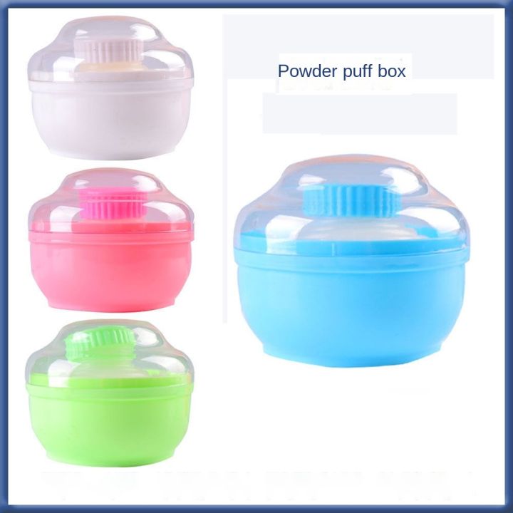 Practical PP Makeup Box ABS Plush Baby Powder Box Talcum Powder Box