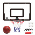 Indoor Mini Basketball Hoop Set for Kids Adjustable Mini Basketball Hoop Set Basketball Toy Gifts for Kids Teens Black. 