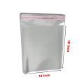 100pcs 14X18 Inch Transparent Polythene Gift Packing Bag with Self Sticker. 