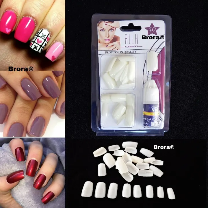 AILA%20Nail%20tips%20Artificial%20Fake%20Nails%20With%20Nail%20Glue-%2035%20Pcs%20-%20Image%203