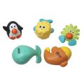 Jollybaby 5pcs Baby Bath Toys Shower Float Toys Water Squirters for Tub multicolor. 