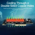 M.2 NVME SSD to PCI-E 4.0 3.0 GEN4 GEN3 Full SpeedAdapter, 64Gbps SSD PCIe 4.0 X4 Expansion Card for Desktop PC. 