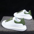 【WEJA】Autumn new McQueen small white shoes men's handsome trendy shoes men's shoes white board shoes thick soled high sports shoes men. 